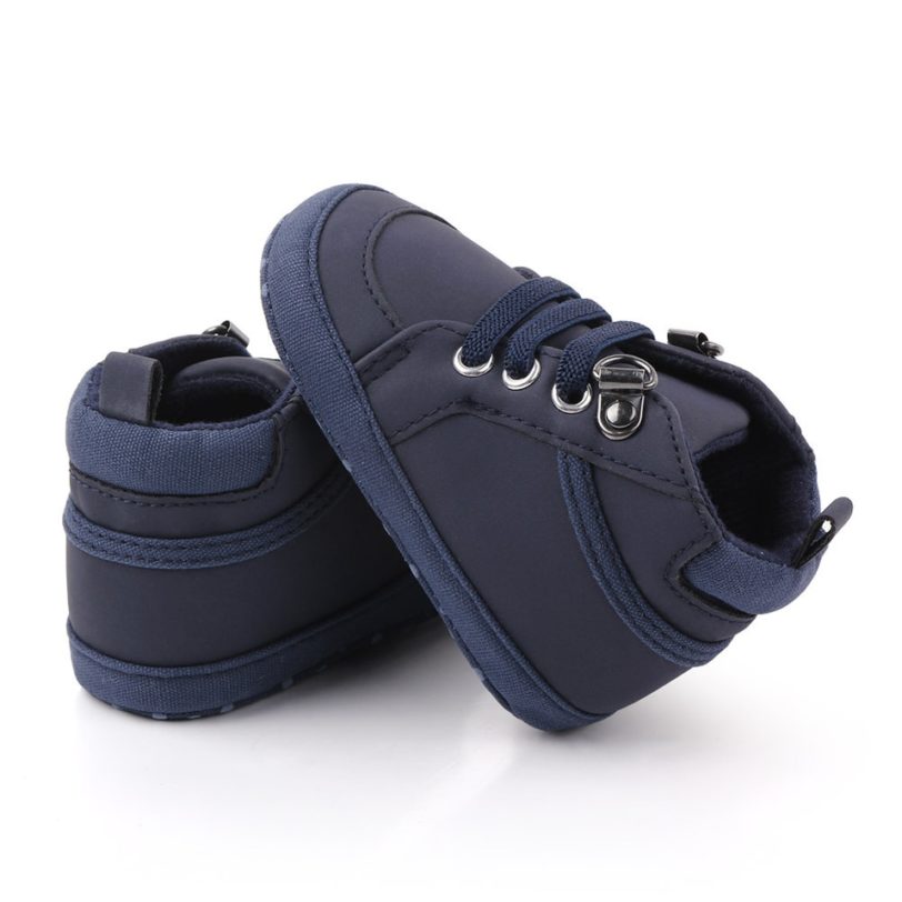 Spring/Autumn Baby Boys Sneakers Baby Shoes New Solid Color Casual Soft-soled Non-Slip Baby Canvas Shoes Toddler Shoes For 0-18M - Image 5