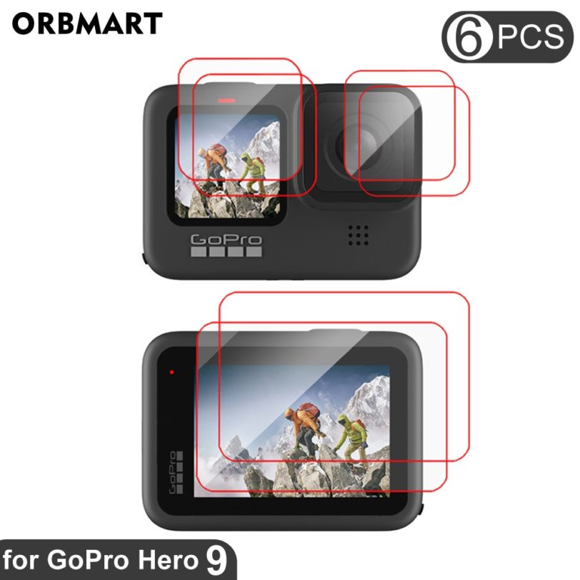 Tempered Glass Screen Protector for GoPro Hero 9 Black Lens Protection Protective Glass Film for Go Pro Hero9 Gopro9 Accessories