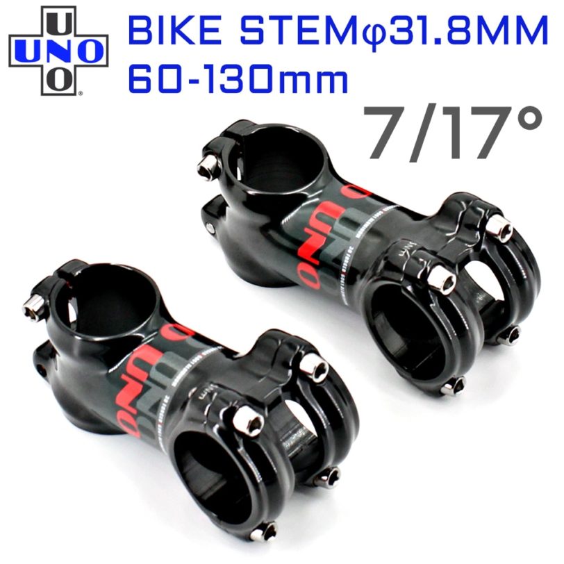 UNO Stem Bicycle 7 MTB Stem Aluminum Bike Stems 17 Degree 31.8*60/70/80/90/100/110/120/130mm Bicycle Accessories Potencia Mtb