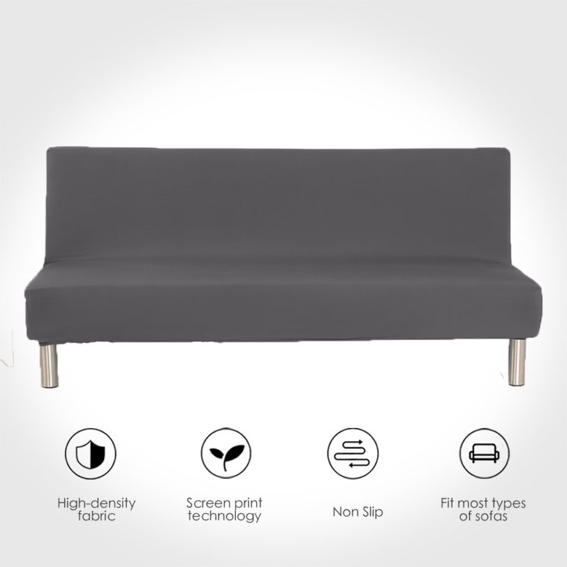 Universal Armless Sofa Bed Cover Folding Modern seat slipcovers stretch covers cheap Couch Protector Elastic Futon Spandex Cover