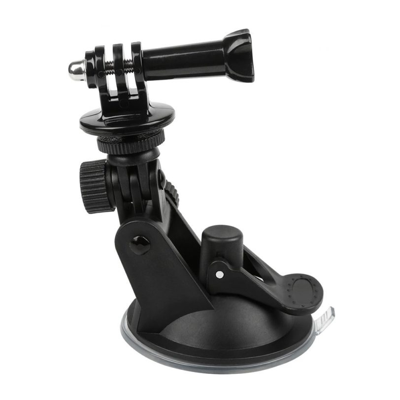 Universal Car Suction Cup Adapter Windshield Mount Holder Bracket Action Camera Accessories for Gopro Hero 1 2 3 4 Black Plastic