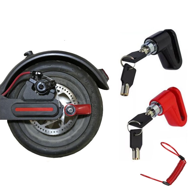 Universal Cycling Disc Brake Lock With Steel Wire Electric Scooter Bicycle Mountain Bike Anti Theft Security