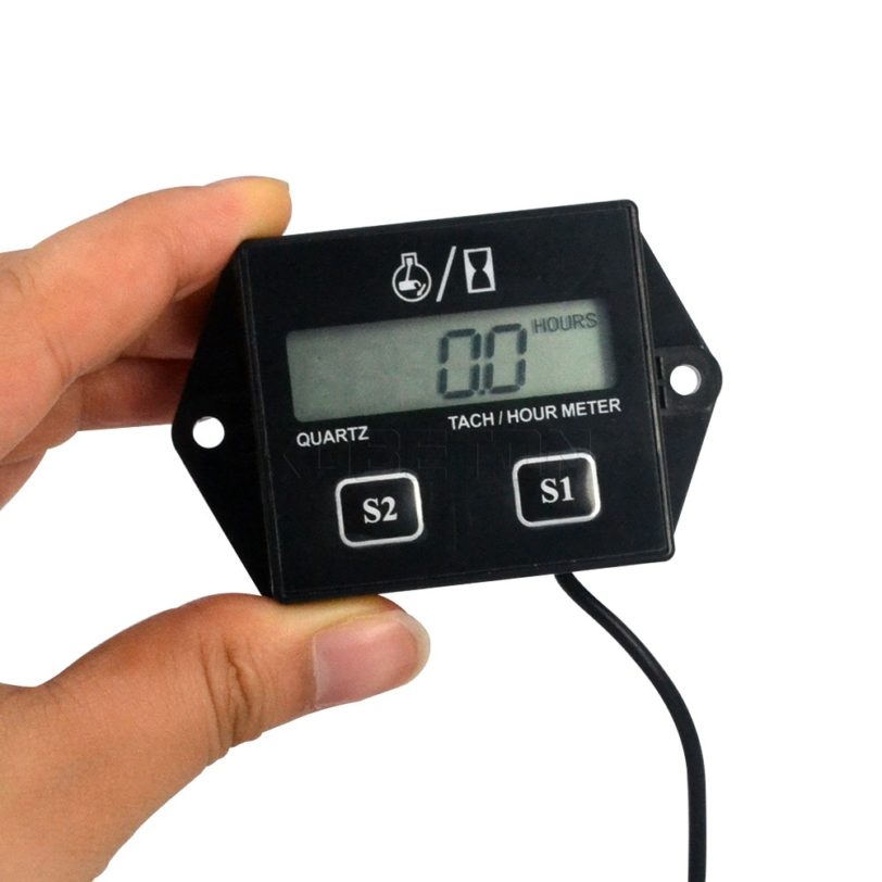 Universal Digital Engine Tach Hour Meter Boat Moto Tachometer RPM Waterproof For Motorcycle Chainsaws motorbike Car Marine LB-T - Image 3