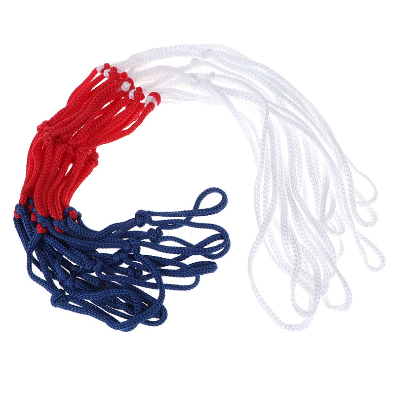 Universal Standard Red White Blue Basketball Net Nylon Hoop Goal Rim For Stands