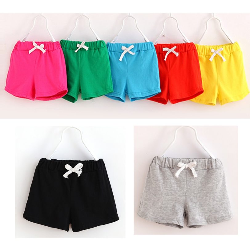 V-TREE Girls Shorts Summer Shorts For Boys Cotton Kids Shorts Children Beach Shorts Clothes Toddler Baby Clothing Pants