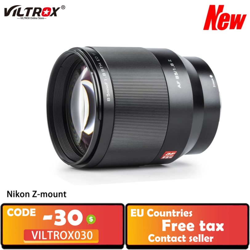 VILTROX 85mm F1.8 Z Mark II STM Auto Focus Fixed focus Lens F1.8 AF For Nikon Lens Camera Z Mount Z50 Z6 Z6II Z7 II MarkII Lens