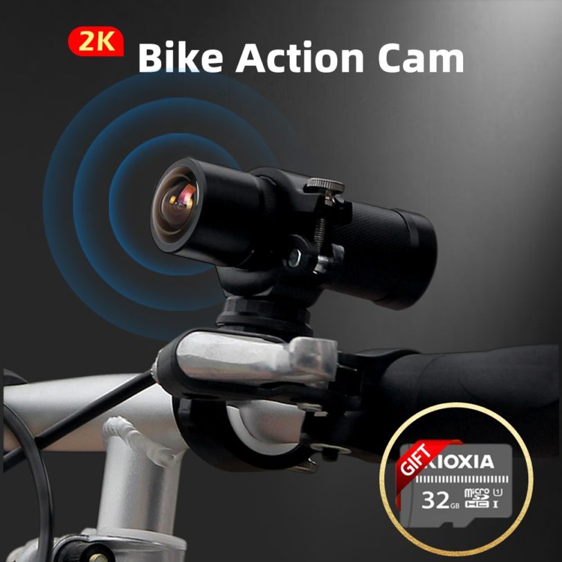 VSYS 2K HD Sports Action Camera DVR for Motorcycle Wearable Mountain Bike Bicycle Helmet Cam Night Vision Vlog Mini DV WiFi App