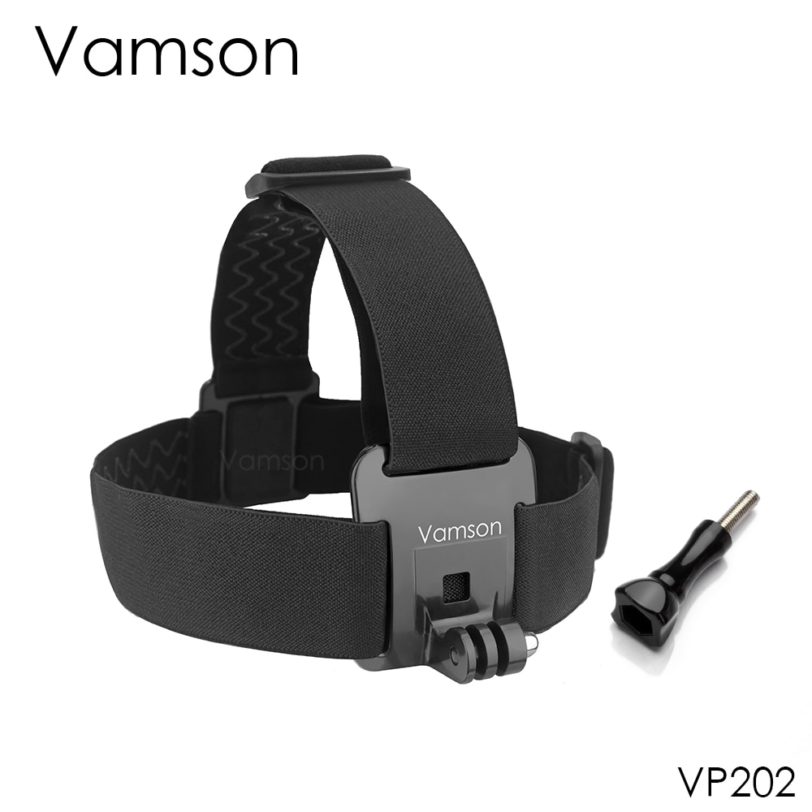 Vamson for Gopro 9 8 7 6 5 Accessories Head Belt Strap Mount Adjustable For Gopro Hero 6 5 4 3 2 1 for Yi 4K SJCAM VP202