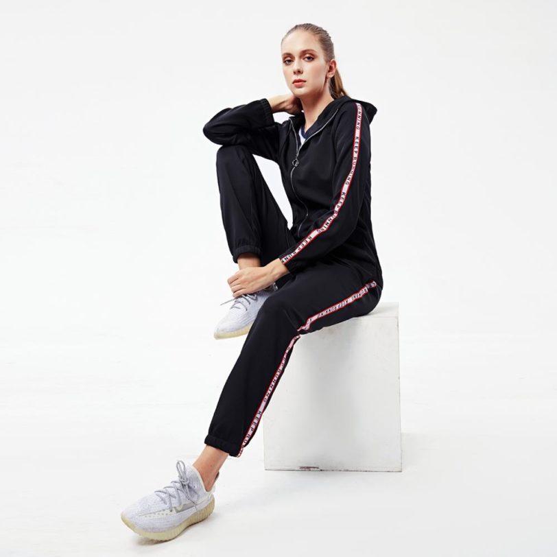 Vansydial Women Running Hooded Tracksuit Pants Set Autumn Winter Training Jogging Suits Casual Sportswear Female Fitness Gym Set - Image 5