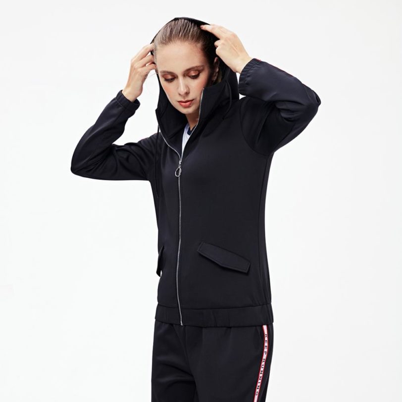 Vansydial Women Running Hooded Tracksuit Pants Set Autumn Winter Training Jogging Suits Casual Sportswear Female Fitness Gym Set - Image 6