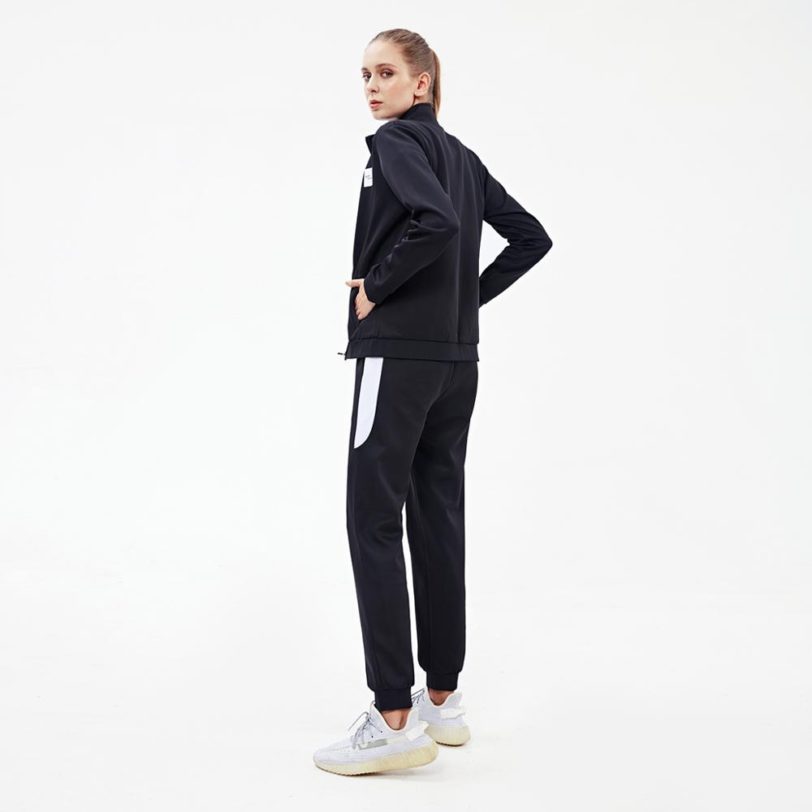 Vansydical Autumn Winter Sportsuit Women Zipper Running Jackets Pants Outfit Female Training Jogger Tracksuit Outdoors Sweatsuit 1