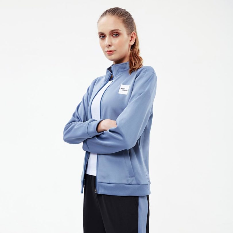 Vansydical Autumn Winter Sportsuit Women Zipper Running Jackets Pants Outfit Female Training Jogger Tracksuit Outdoors Sweatsuit 4