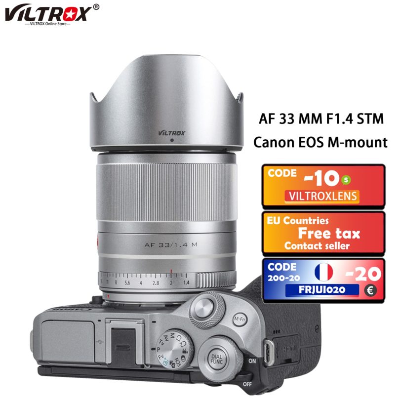 Viltrox 33mm f1 4 STM Auto Focus AF Prime Lens APS C For EOS M M5