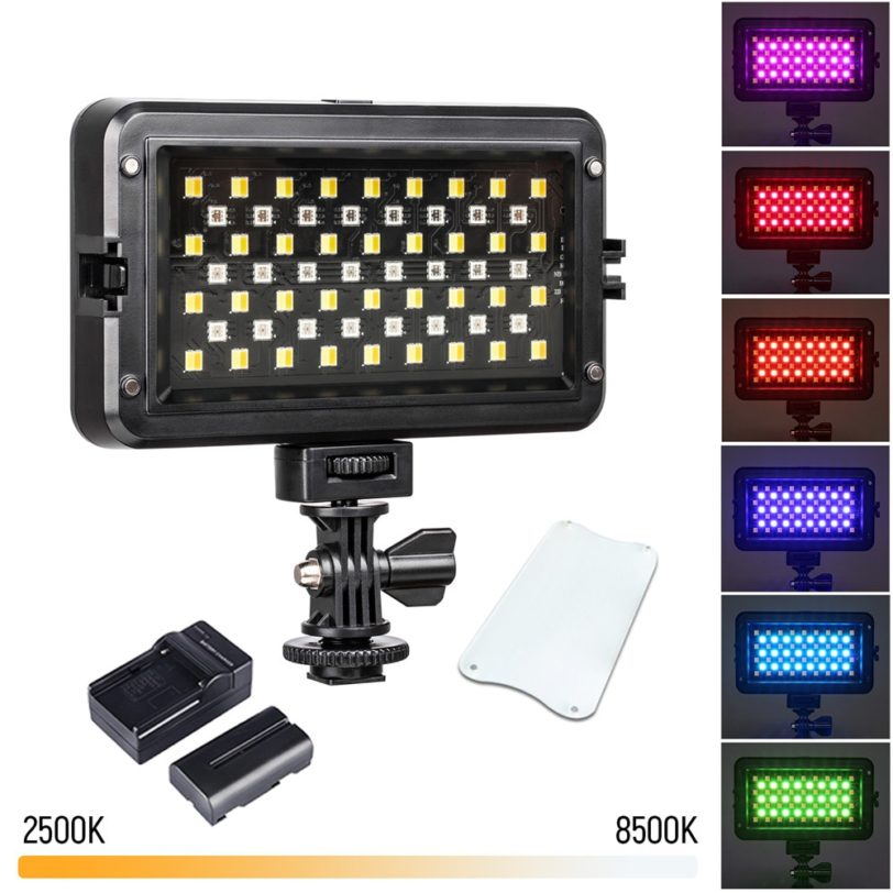 Viltrox RB10 RGB LED Video Light Full Colors Dimmable Lighting Fill Light Camera Photo Studio Light With Battery for Live Makeup