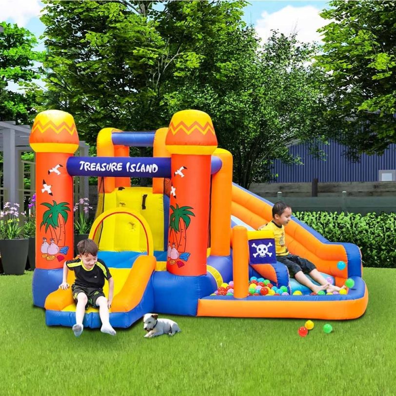 Wholesale Kid Inflatable Pool Water Slide Bounce House Combo Bouncy Castle with Slide
