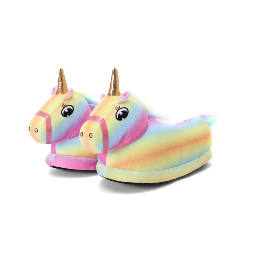 Winter Boys Girls Unicorn Home Slippers Chausson Licorne Pink Kids Shoes Teenager Unicorn Shoes Animals Pantuflas For Children - Image 6