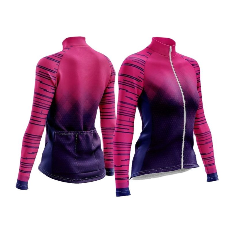 Women's Winter Thermal Fleece Cycling Jersey Long Sleeve Keep Warm Bicycle Tops MTB Road Bike Sportswear Maillot Ropa Ciclismo