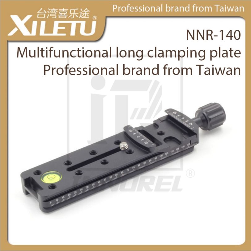 XILETU NNR-140 Multifunctional Long Clamping Plate 140mm Nodal Slide Tripod Rail Quick Release Plate Photography Accessories