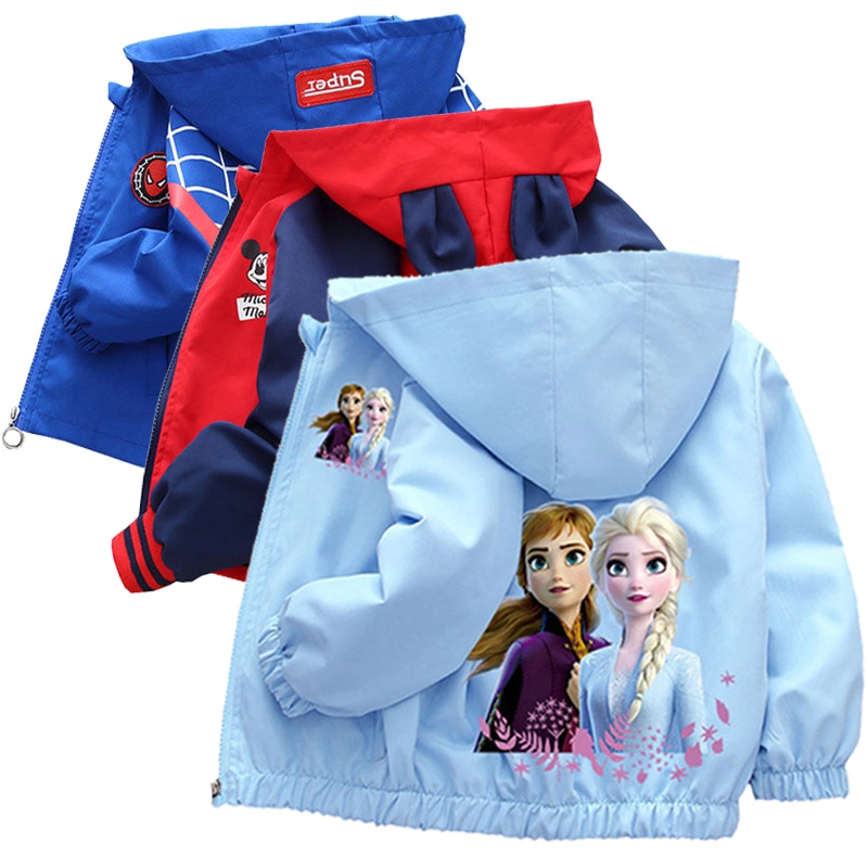 frozen 2 Spring and Autumn Girls elsa Jacket Boys and Girls Outing Clothes Jacket Children outwear
