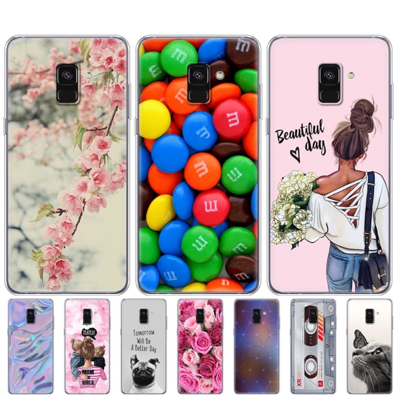 silicon case For Samsung Galaxy A8 2018 A530 A530F case Soft TPU Phone Cover For Samsung A8 Plus 2018 A730 A730F Case Clear bag