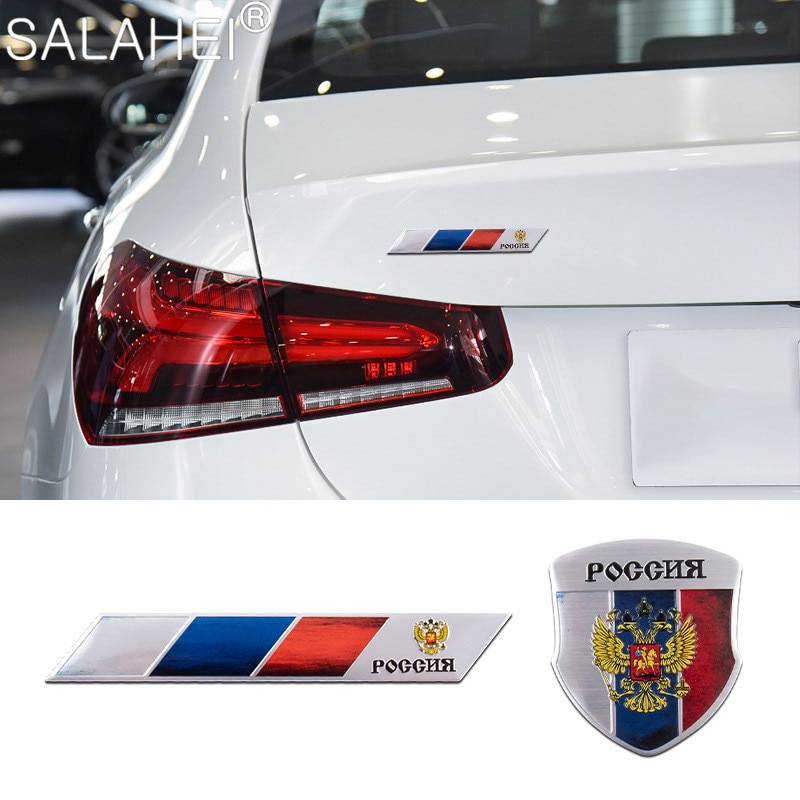 1 Pcs set Russia Flag Stickers Car Sticker Country Decal Car Styling Decorative National Emblem Badge