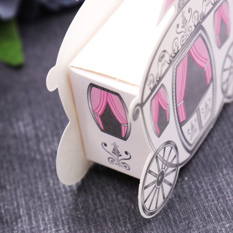 10 Pcs Romantic Wedding Decoration Fairy Tale Pumpkin Carriage Candy Box Party Return Gift Package Paper Box Supplies Wholesale - Image 6