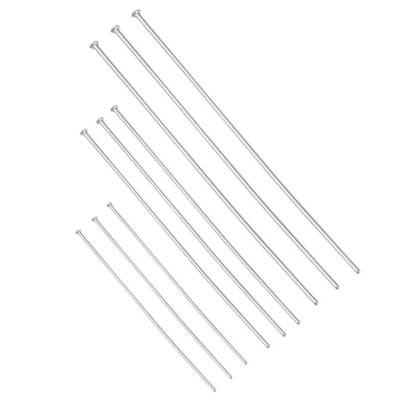 100Pcs/Lot Stainless Steel Headpin Diy Jewelry Accessories Earrings Beading Eye Pins Flat Head Pins For Jewelry Making Supplies - Image 6