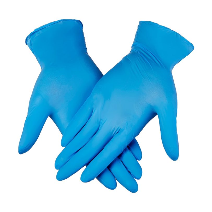 100pcs Nitrile Gloves Black Waterproof Mechanic Laboratory Work Household Cleaning Safety Disposable Synthetic Nitrile gloves 1
