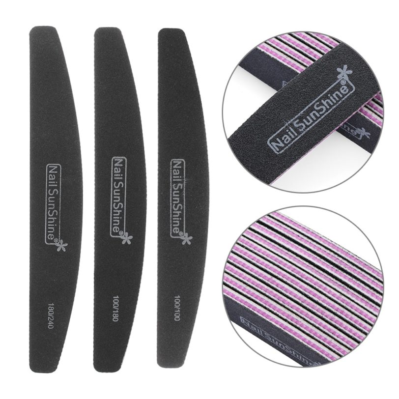1PC Nail Files Sanding Buffer Double Sided Sandpaper Pedicure Professional Manicure Tools Nail Art Care Accessories