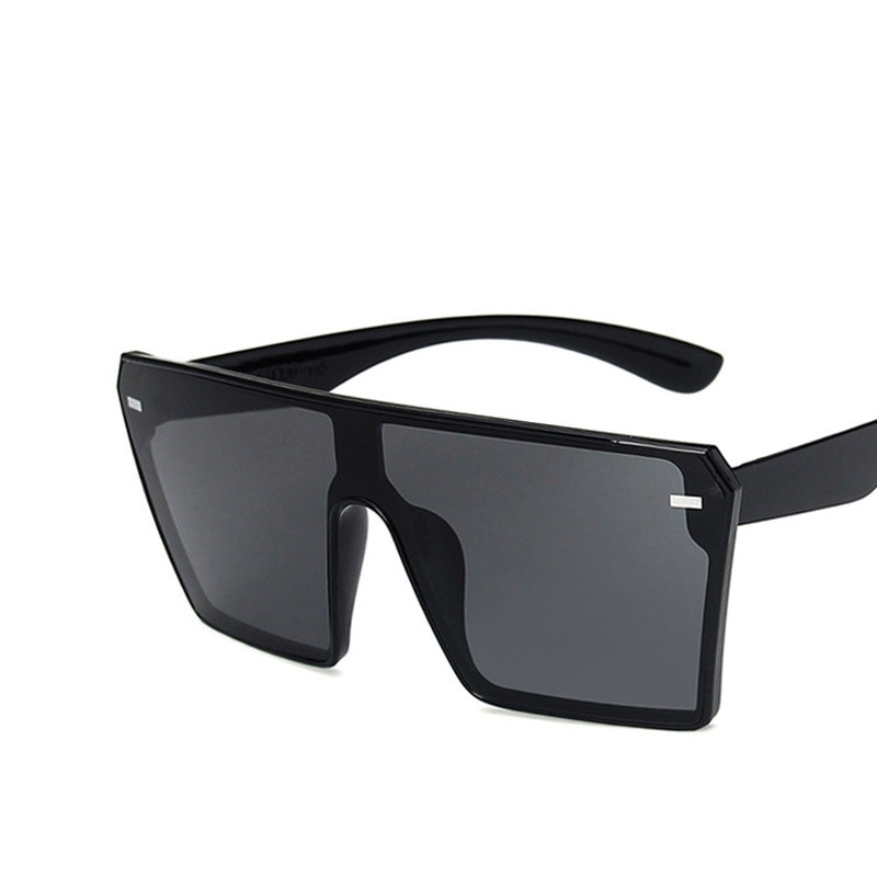 2020 Fashion Oversized Square Sunglasses Retro Gradient Big Frame Sun Glasses For Women One Piece Gafas 1