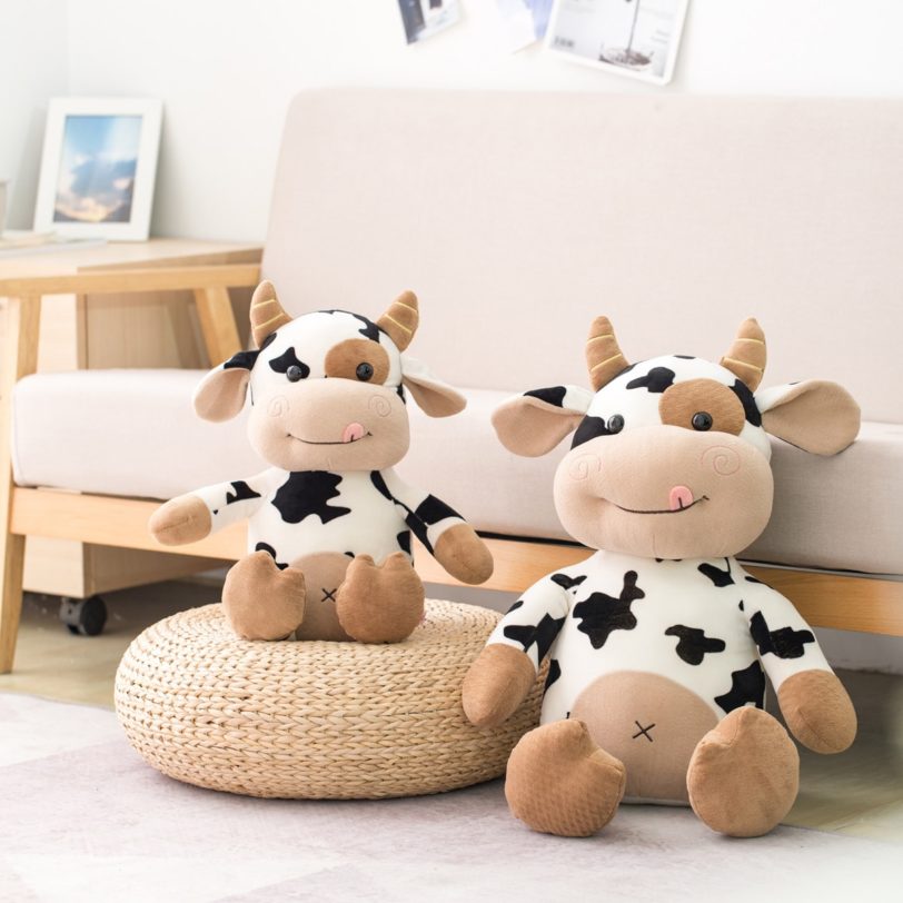 2020 New Plush Cow Toy Cute Cattle Plush Stuffed Animals Cattle Soft Doll Kids Toys Birthday Gift for Children - Image 2