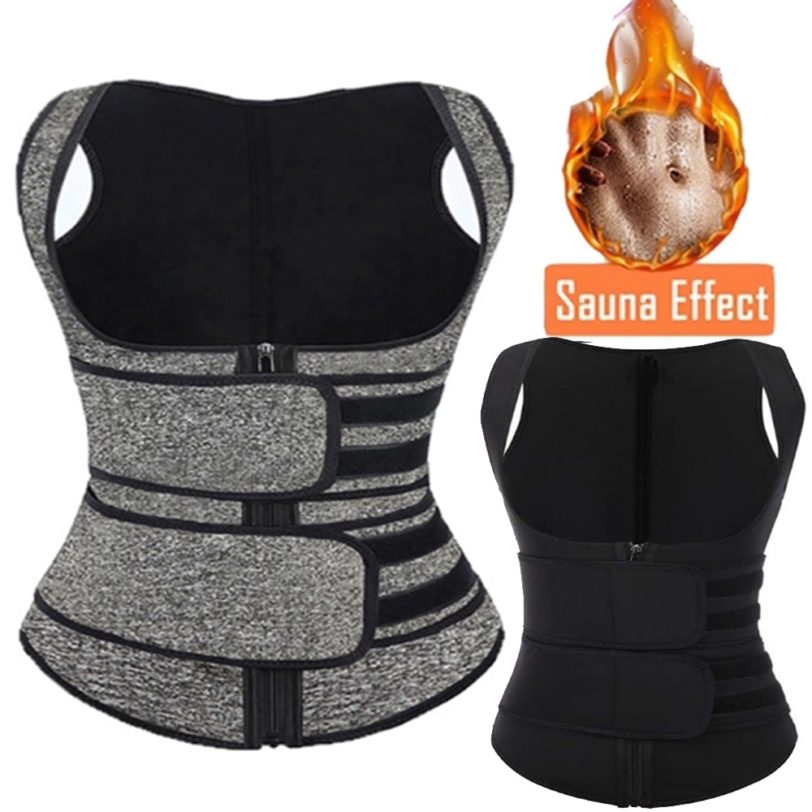 2021 Women Shapewear Waist Body Shapers Trainer Lost Weight Control Tummy Strap Slimming Fitness Neoprene Sauna