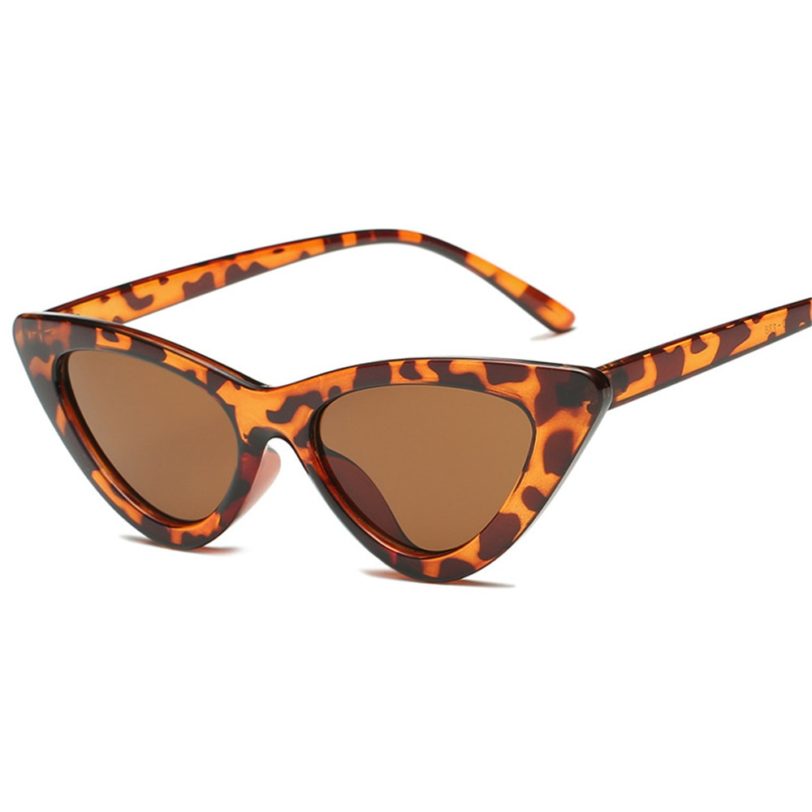 2021 fashion sunglasses woman brand Designer vintage retro triangular cat eye glasses oculos De Sol Transparent