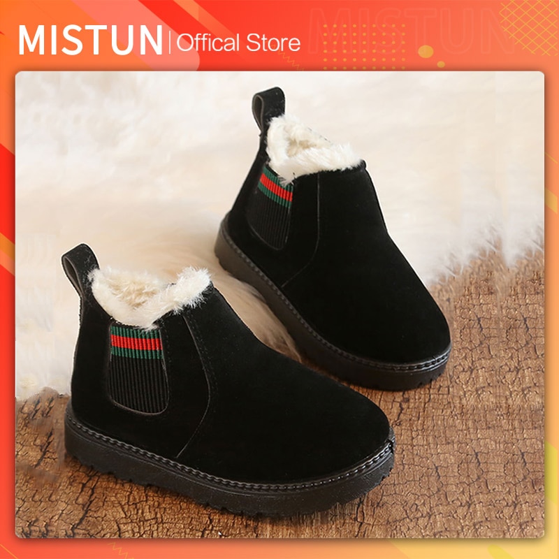 2021 winter anti ski boots thickened soft bottom boys and girls plush Martin boots casual warm