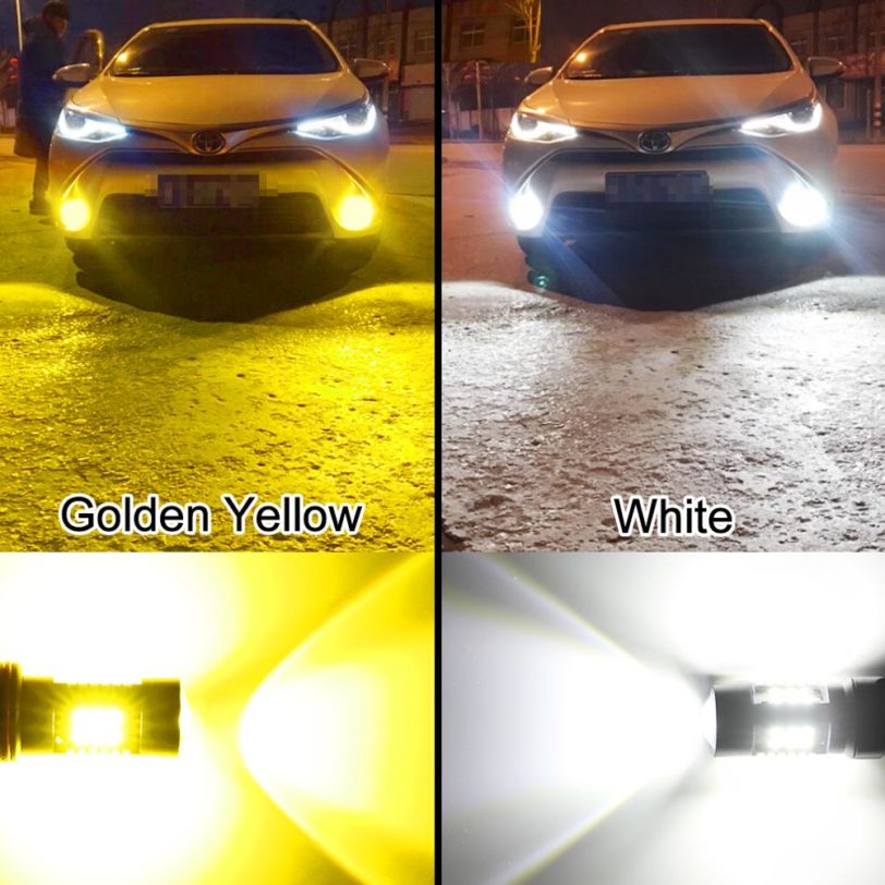 2Pcs H8 H11 Led HB4 9006 HB3 9005 Fog Lights Bulb 3030SMD 1200LM 6000K White Car Driving Running Lamp Auto Leds Light 12V 24V - Image 2