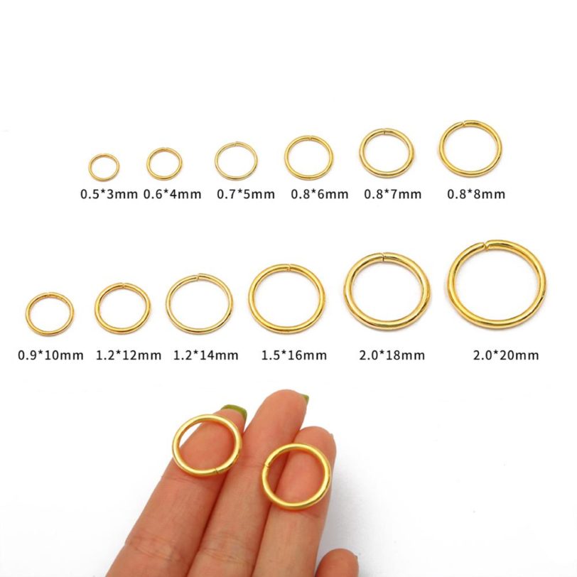 3-20mm Single Open Jump Rings Split Rings Connectors For Diy Jewelry Making Handmade Necklace Bracelet Earring Accessories - Image 2