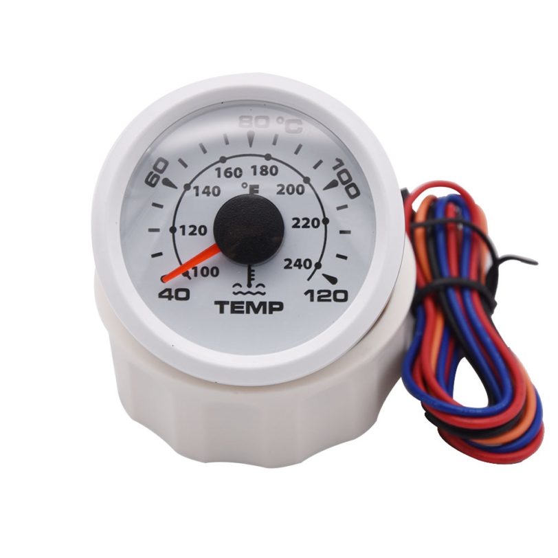 52mm 40-120 Celsius Digital temperature gauge Waterproof Water Temp Meter For Engine Auto Yacht Boat 8 Colors Backlight 9-32V - Image 3