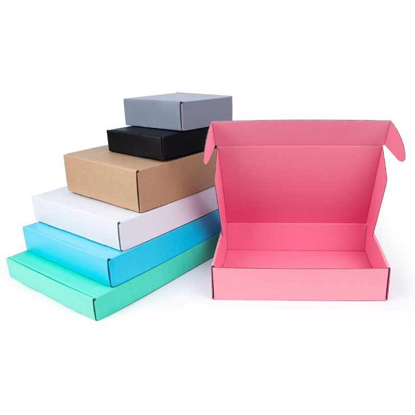 5pcs/10pcs/kraft box wholesale color package carton small gift box Wigs blank 3layer corrugated box customized size printed logo - Image 5