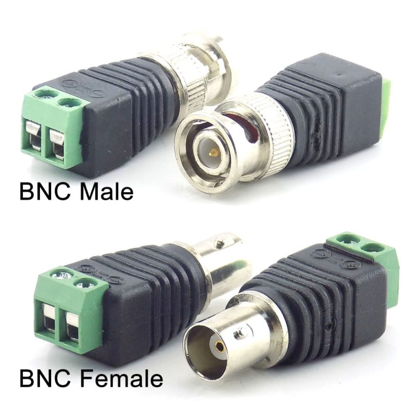 5pcs 12V BNC DC male female plug adapter power supply Connector 5.5X2.1MM Connectors Coax Cat5 for Led Strip Lights CCTV Camera - Image 3