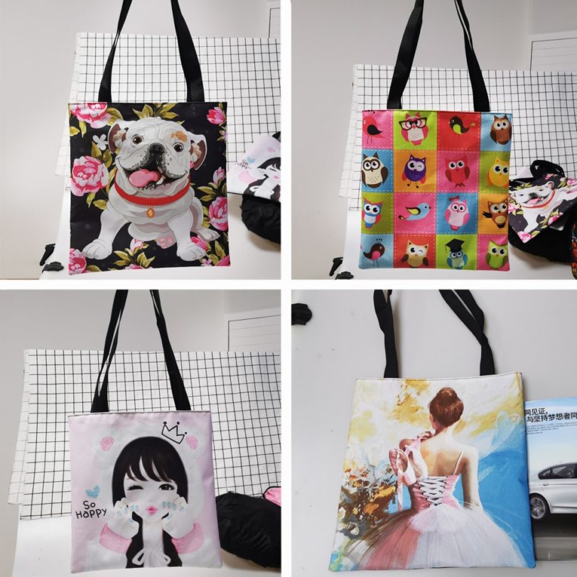 Anime Bungo Stray Dog Shopping Bags Dark Harajuku Goth Style Totes Bag Large Capacity Shoulder Bag 2