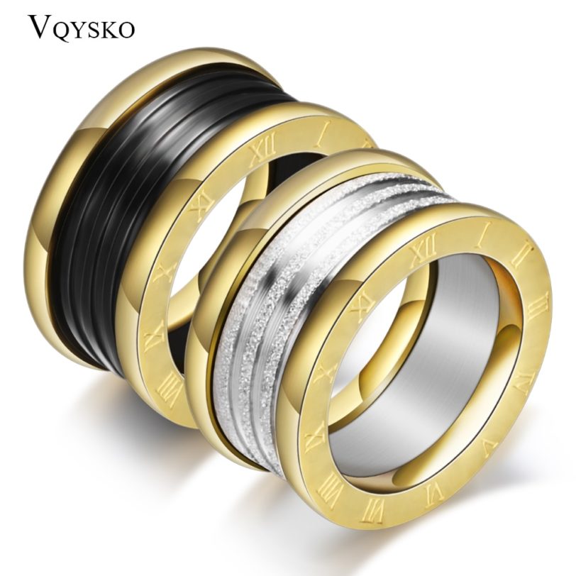 Antique Retro Stainless steel Rings For Women Men Jewelry Anillos Engagement Wedding Bague Homme Party Accessories Vintage