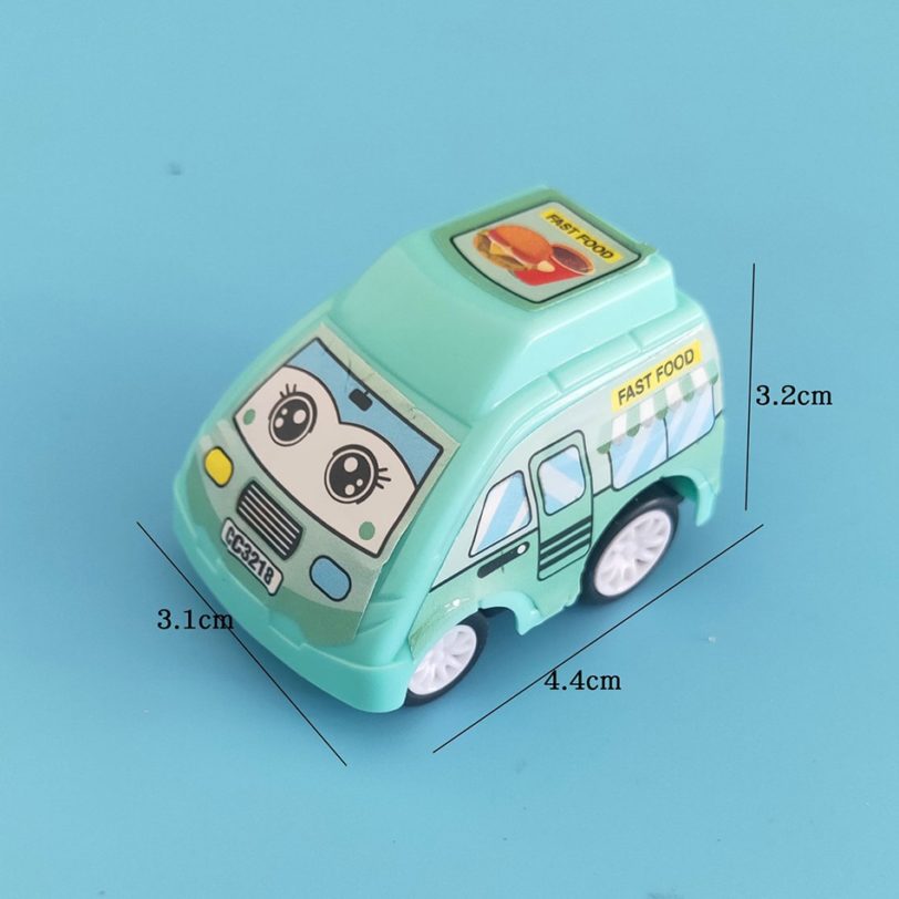 Baby Toy Car 6 Pcs Kids Plastic Mini Diecast Vehicle Children Pull Back Fire Truck Taxi Crocodile Model Car Boys Mechanical Gift - Image 3