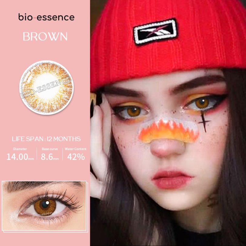 Bio-essence 1 Pair Contact Lenses With Color Lenses For Eyes for 1 Year Cosmetics Natural Muticolored Lenses Color Lens Eyes - Image 5