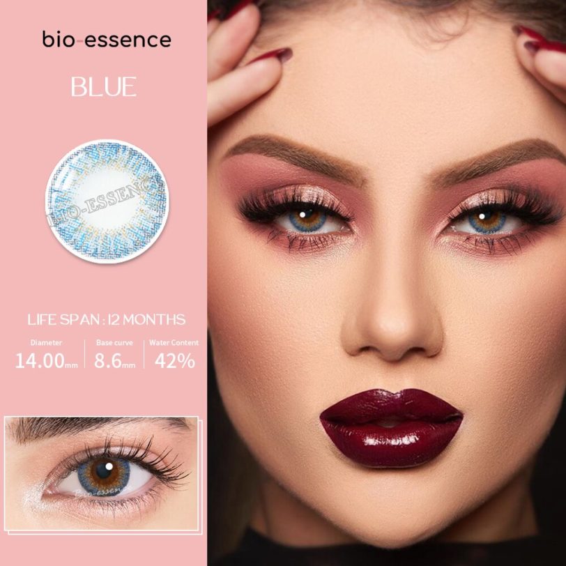 Bio-essence 1 Pair Contact Lenses With Color Lenses For Eyes for 1 Year Cosmetics Natural Muticolored Lenses Color Lens Eyes - Image 2