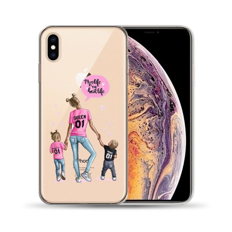 Black Brown Hair Baby Mom Girl Queen Soft Silicone Case Cover For Funda iPhone 12 Mini 11 Pro X XS Max XR 8 7 6 6S Plus 5S SE - Image 2