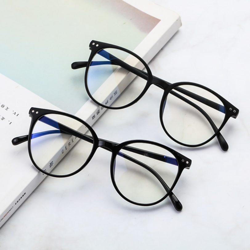 Blue Light Glasses PC Frame Resin Lens Anti Blue Light Blocking Radiation Sunglasses Unisex Trend Clear Lenses Computer Glasses - Image 3