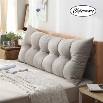 Chpermore Washable Double pillows Simple bed cushion Multifunction Tatami Bed soft bag Removable Bed pillow For