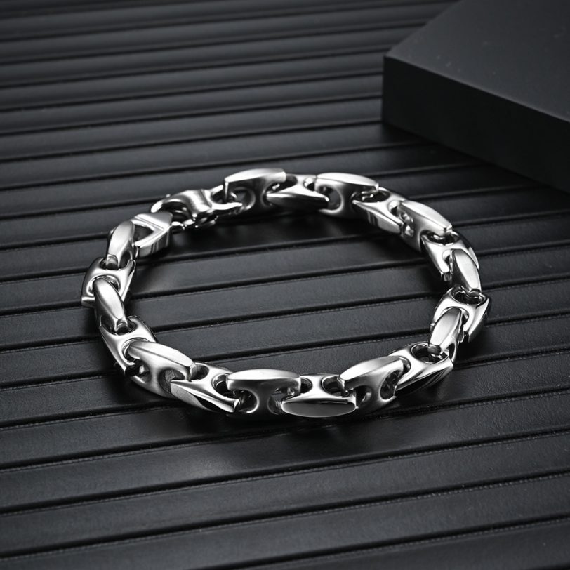 Cremo Hot Selling Men's Stainless Steel Chain Silver Color Denim Bracelet All-Match Men Women Jewelry Gift - Image 3