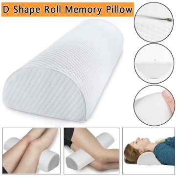 D Shape Memory Foam Sleep Roll Pillow Cusions For Neck Knee Leg Spacer Back Lumbar Cervical