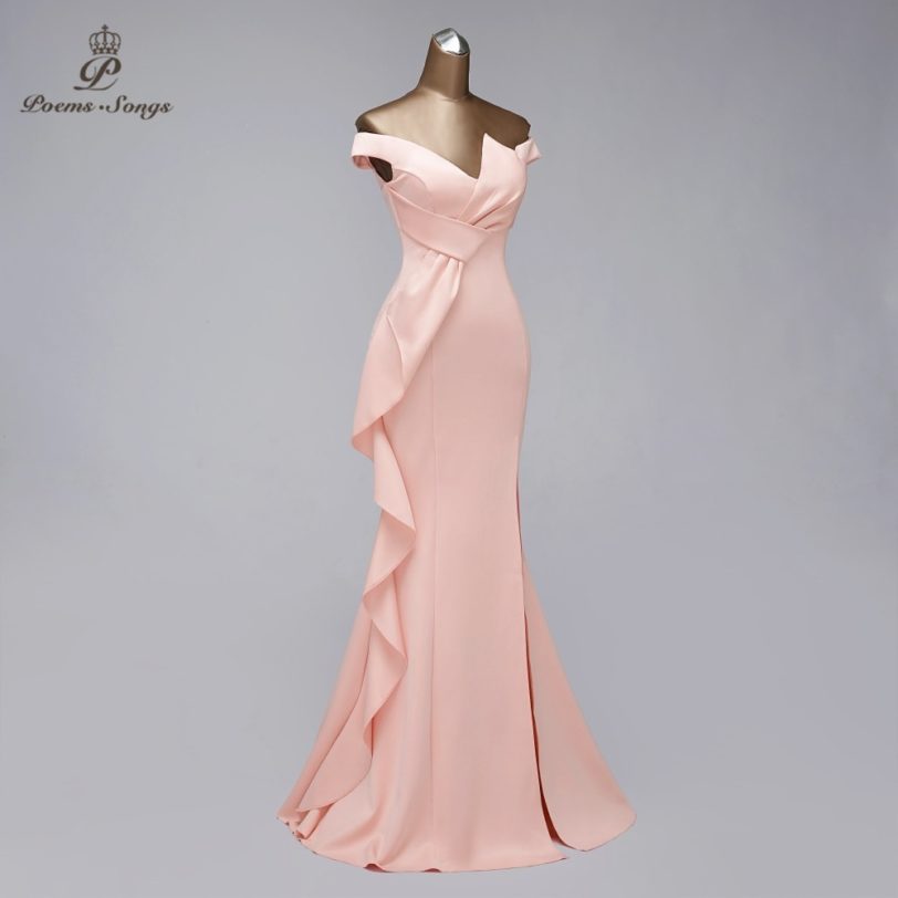 Elegant mermaid evening dress Boat Neck vestido de festa Candy Color evening gowns elegant formal party dresses women evening - Image 2